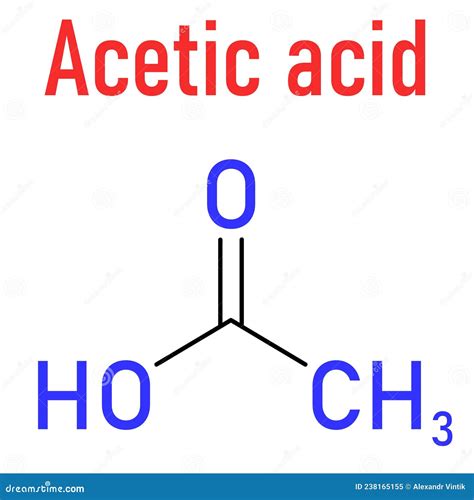 acetic acid formula vinegar.